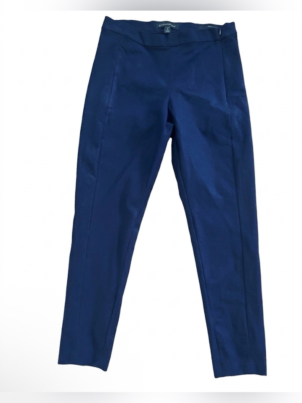 Banana Republic Navy Blue Devon Legging Fit Bi Stretch Ankle Pants Size 2